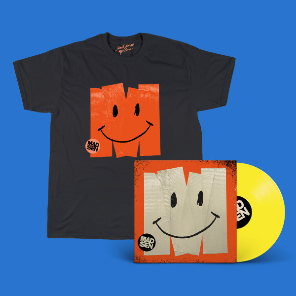 Bundle - SMILE - LP (lemon) + T-Shirt, schwarz - handsigniert