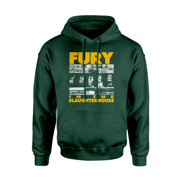 Hoodie - Pferdekopf, bottle green