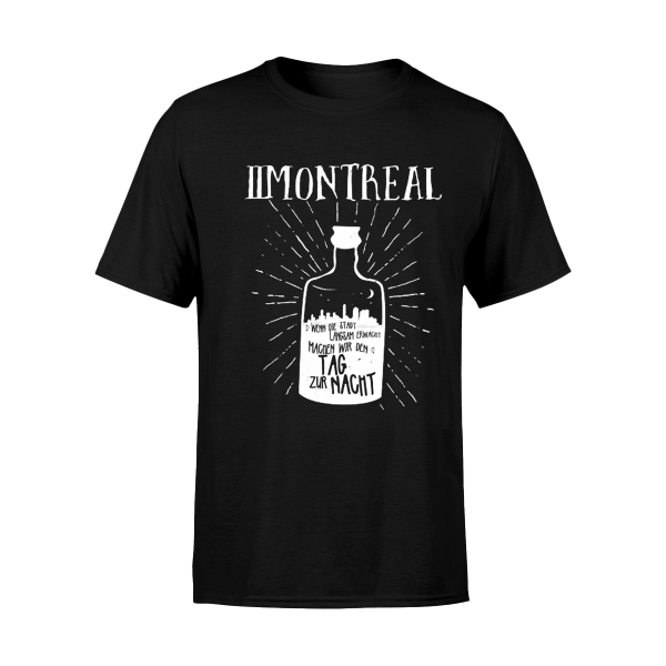 T-Shirt - Tag Zur Nacht, schwarz