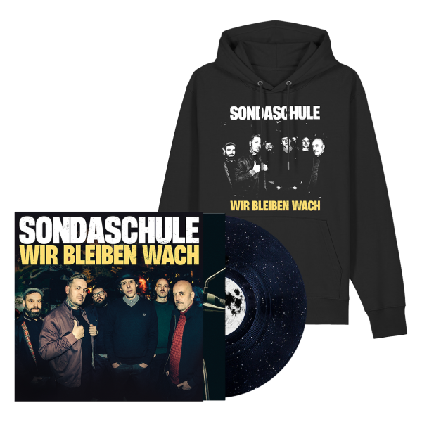 Bundle: Vinyl Sterne + Hoodie - „WIR BLEIBEN WACH"