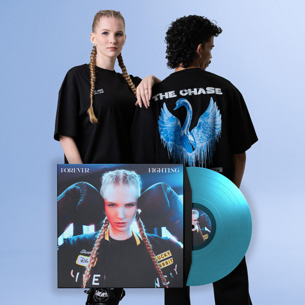 Limited Edition LUNAX „The Chase“ T-Shirt & Vinyl Bundle – Forever Fighting (SIGNIERT)