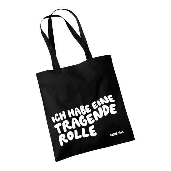 Jutebeutel - Ich hab eine tragende Rolle, schwarz