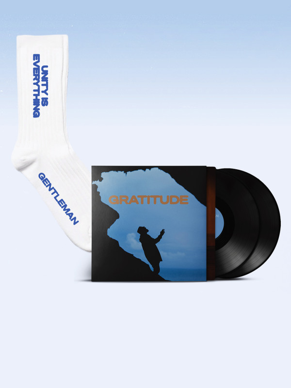 Bundle: 2LP - GRATITUDE + Tennissocken, white - handsigniert