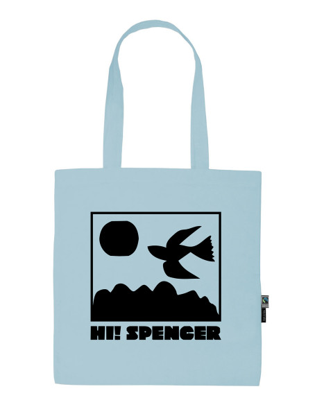 Jutebeutel - Hi! Spencer, hellblau