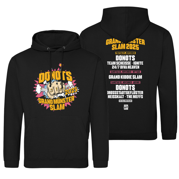Donots Hoodie - Grand Münster Slam 2025, schwarz