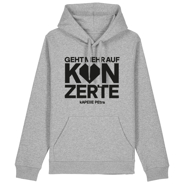 Hoodie - Geht mehr auf Konzerte (2026), graumeliert