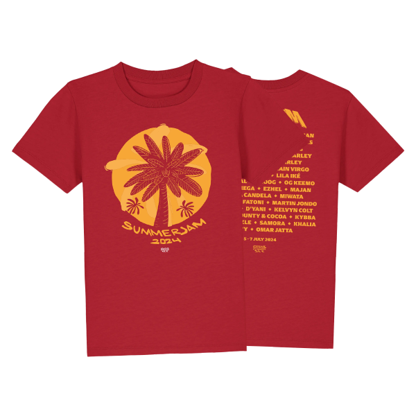 Kids Shirt - Palme Summerjam 2024, red
