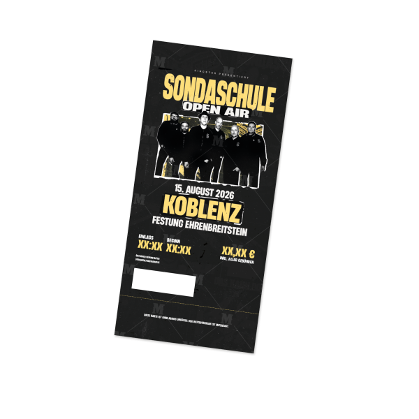 Hardticket - Koblenz, 15.08.2026