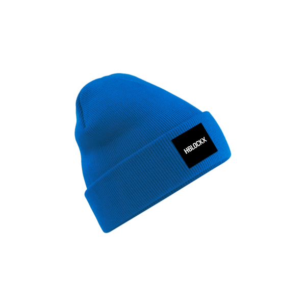 Beanie - Logo, blau