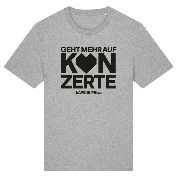 T-Shirt - Geht mehr auf Konzerte (2026), graumeliert