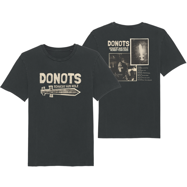 Donots T-Shirt - Schwert aus Holz Tourshirt 2025