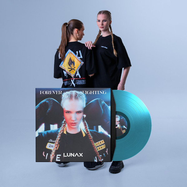 Limited Edition LUNAX „Fire“ T-Shirt & Vinyl Bundle – Forever Fighting (SIGNIERT)
