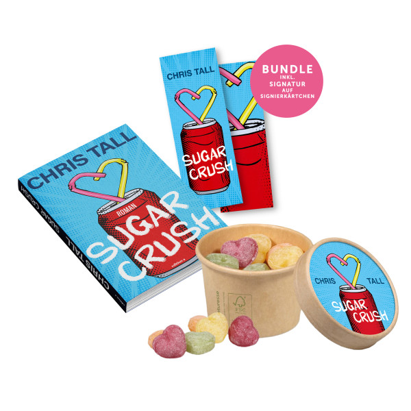SIGNIERT Bundle - "Sugar Crush" Taschenbuch + Bonbons + Lesezeichen