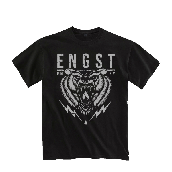 T-Shirt - Bärenkopf, schwarz