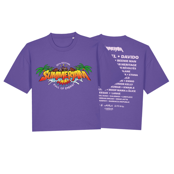 Women's Boxy Shirt Logo - Summerjam 2025, purple