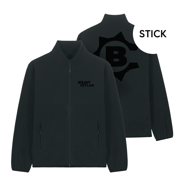 Fleecejacke - Bülent Ceylan Logo, schwarz