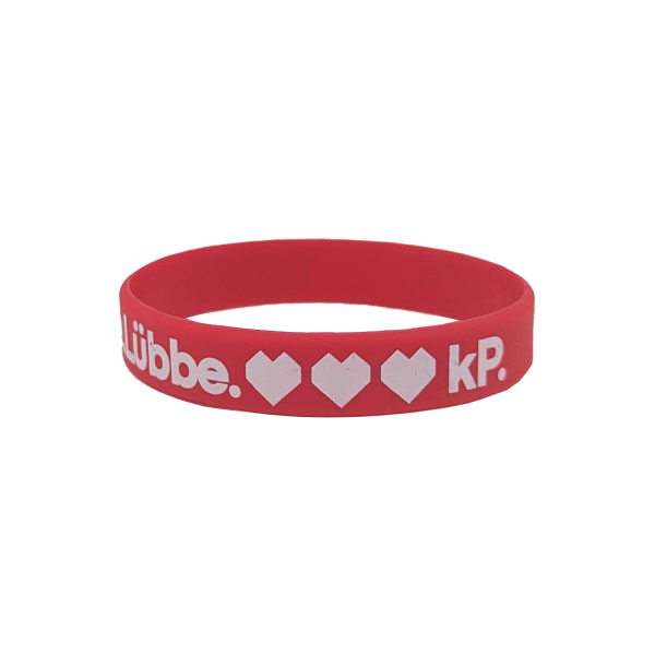 Silikonarmband - Lübbe, rot