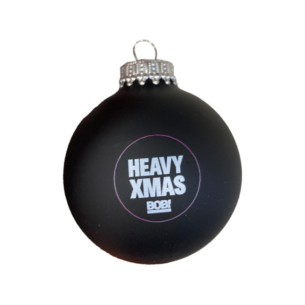 X-Mas Kugel - "Heavy Xmas" 2025, schwarz