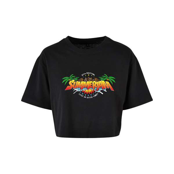 Crop Shirt - Logo Summerjam 2024, schwarz
