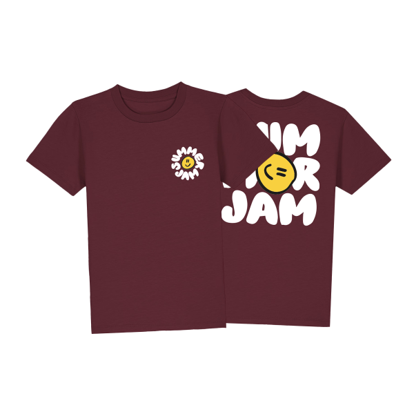 Kids-Shirt - Smiley, maroon