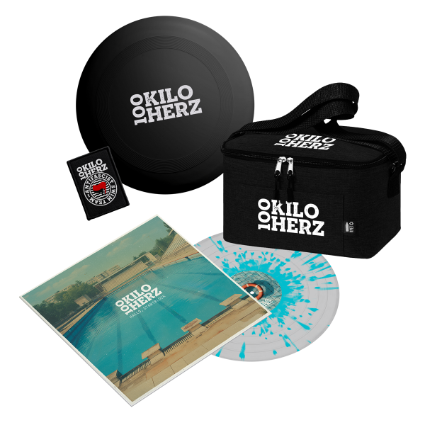 Festival LP-Bundle - Hallo, Startblock (limited Splatter Vinyl + Frisbee + Kühltasche), SIGNIERT