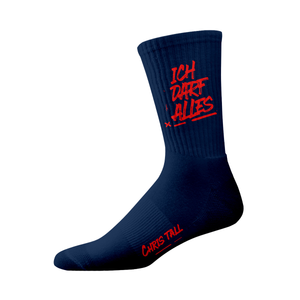 Socken - Ich darf Alles, navy