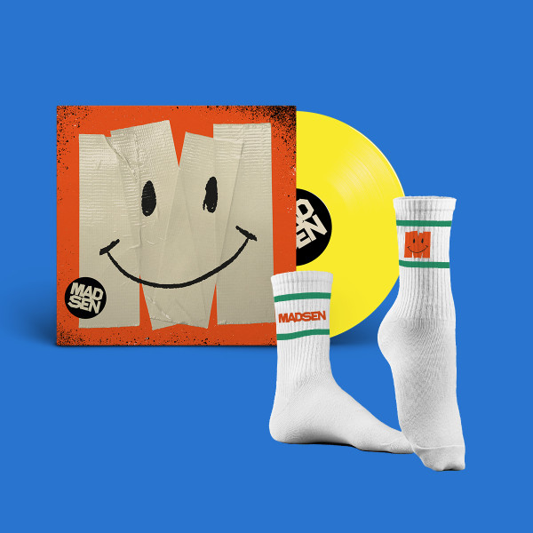 Bundle - SMILE - LP (lemon) + Socken, weiß - handsigniert