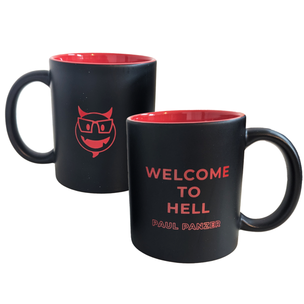 Tasse - Welcome To Hell, schwarz/rot
