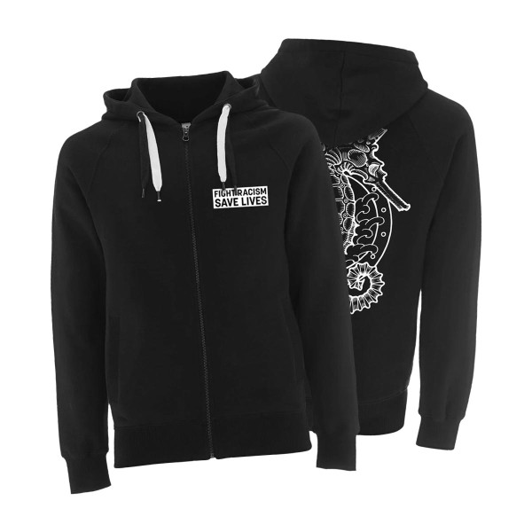 Zipper - Seepferdchen, schwarz