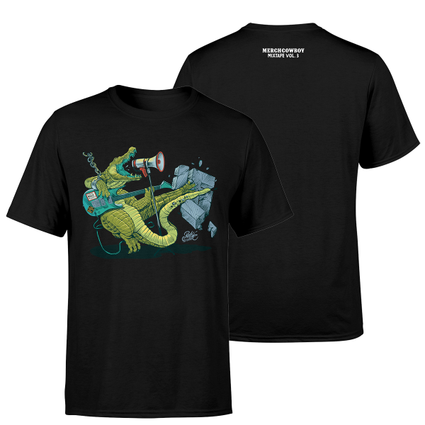 T-Shirt - Benefiz-Sampler - Merchcowboy Mixtape Vol. 3, schwarz