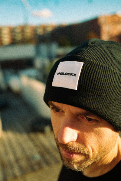 Beanie - Logo, black (white patch)