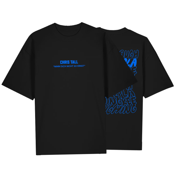T-Shirt - Nimm dich nicht so ernst, schwarz-blau