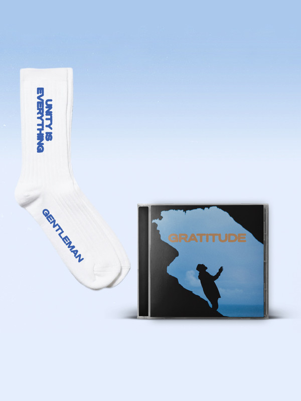 Bundle: CD - GRATITUDE + Tennissocken, white - handsigniert