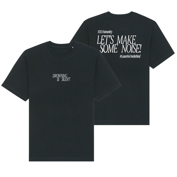 Oversize-Shirt - Drowning Is Silent, black
