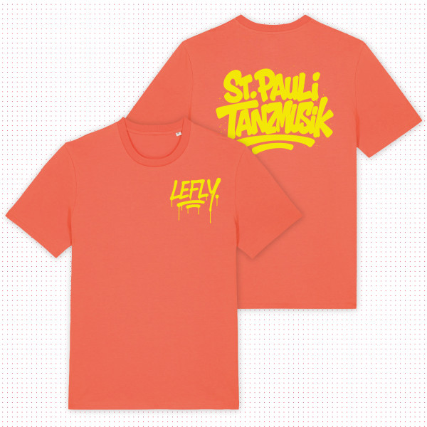 Loose-Fit-Shirt - Graffiti, orange